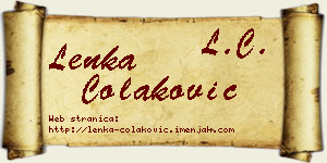 Lenka Čolaković vizit kartica